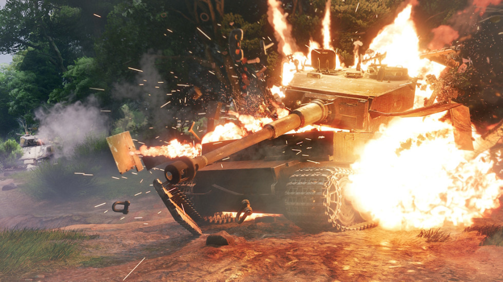 Explosions, ricochets and blown-off turrets!