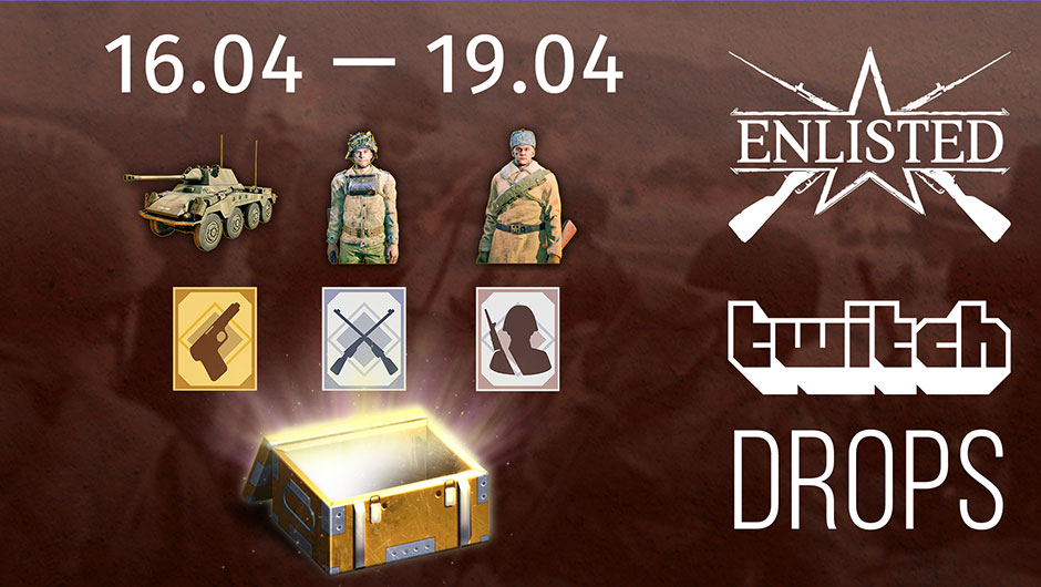 Unique Vehicles Weapons And Soldiers In Twitch Drops This Weekend Noticias Enlisted