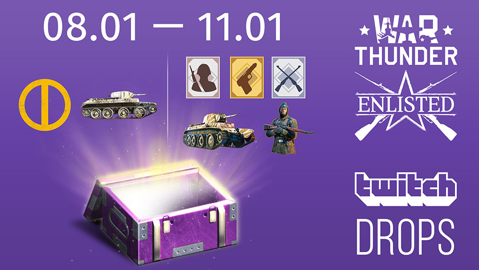 Twitch Drops watch Enlisted streams and get rewards! News Enlisted